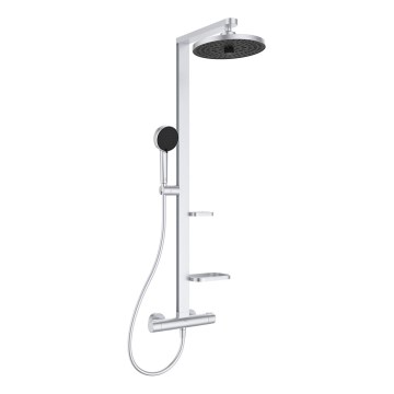 Ideal Standard BD583SI - Shower set with CERATHERM ALU+ thermostatic mixer, matt chrome