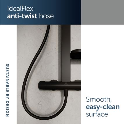 Ideal Standard BD583XG - Shower set with CERATHERM ALU+ mixer, matte black