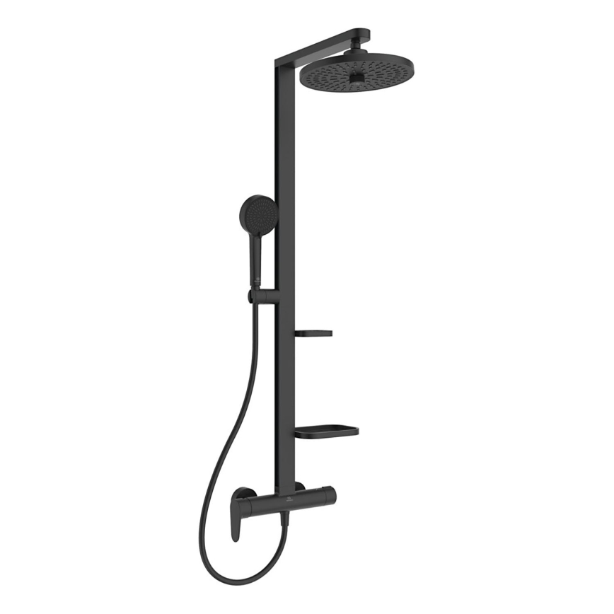 Ideal Standard BD584XG - Shower set with CERAFLOW ALU+ mixer, matte black