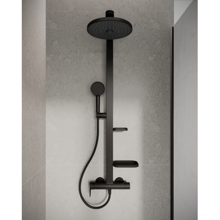 Ideal Standard BD584XG - Shower set with CERAFLOW ALU+ mixer, matte black