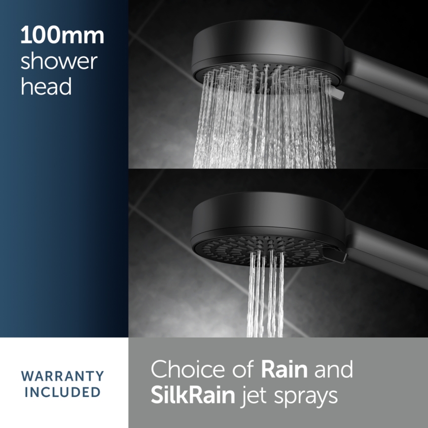 Ideal Standard BD586XG - IDEALRAIN ALU+ Shower Set Matte Black