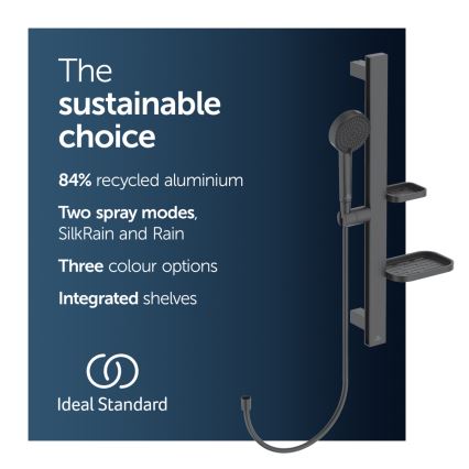 Ideal Standard BD586XG - IDEALRAIN ALU+ Shower Set Matte Black