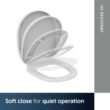 Ideal Standard E712701 - SoftClose CONNECT Toilet Seat, White