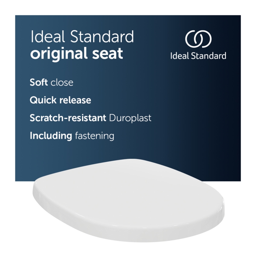 Ideal Standard E712701 - SoftClose CONNECT Toilet Seat, White