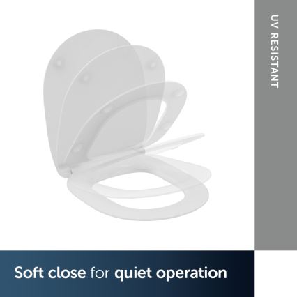 Ideal Standard E772401 - SoftClose CONNECT Toilet Seat, White
