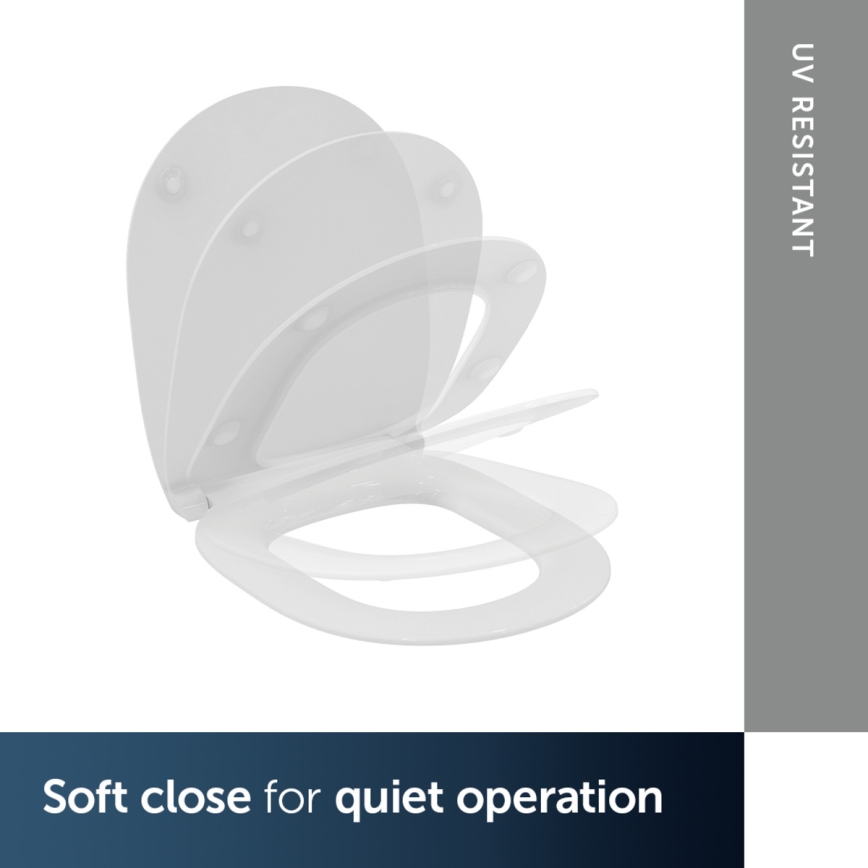 Ideal Standard E772401 - SoftClose CONNECT Toilet Seat, White