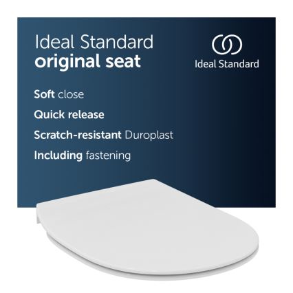 Ideal Standard E772401 - SoftClose CONNECT Toilet Seat, White