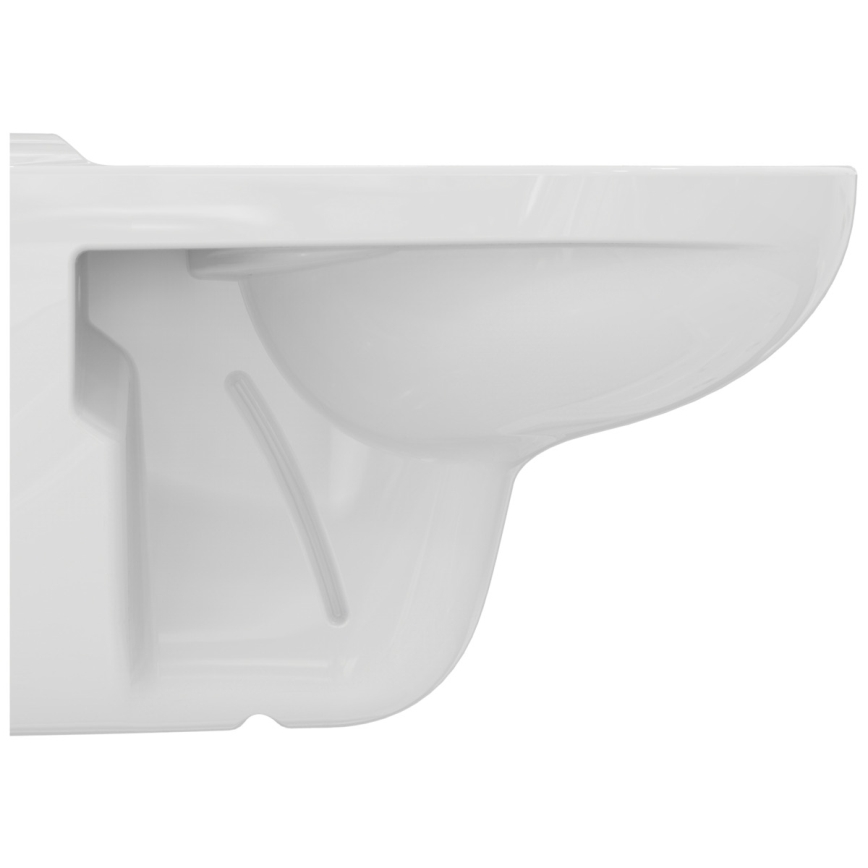 Ideal Standard K881001 - EUROVIT Rimless Wall-Hung Toilet, Ceramic/White