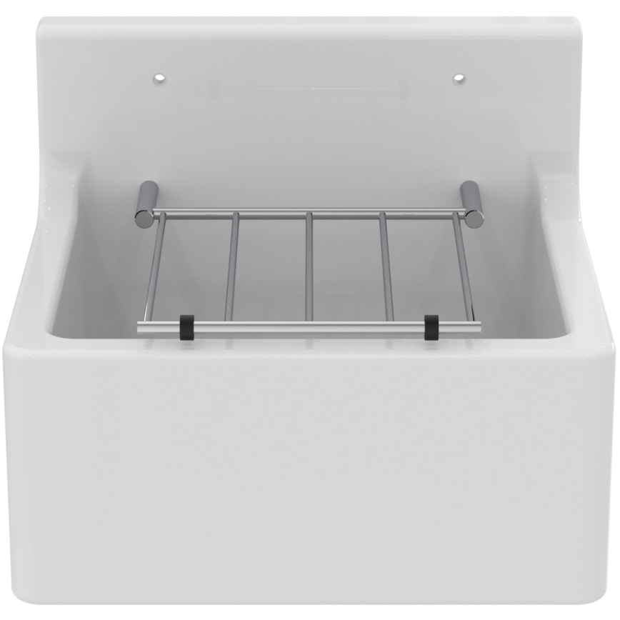 Ideal Standard S593901 - DOURO wall-mounted utility sink with drain grate 45.5 x 38 cm ceramic/white