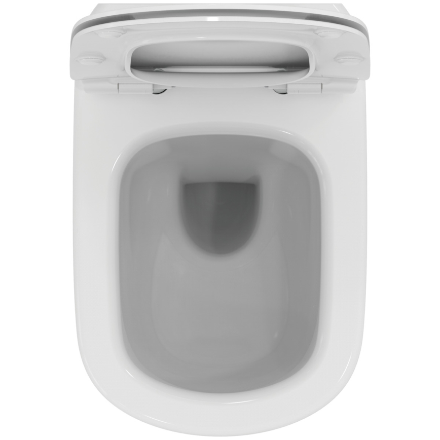 Ideal Standard T354601 - TESI wall-hung toilet with SoftClose seat, ceramic/white