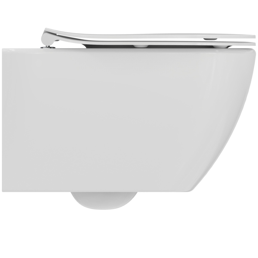 Ideal Standard T354601 - TESI wall-hung toilet with SoftClose seat, ceramic/white