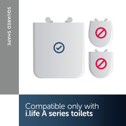 Ideal Standard T453001 - I.LIFE A Toilet Seat, White