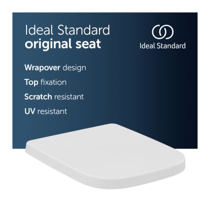 Ideal Standard T453001 - I.LIFE A Toilet Seat, White