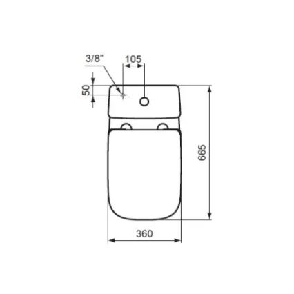 Ideal Standard T453001 - I.LIFE A Toilet Seat, White