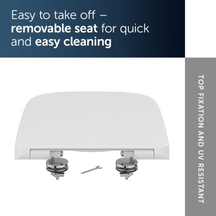 Ideal Standard T468301 - I.LIFE B SoftClose Toilet Seat, White