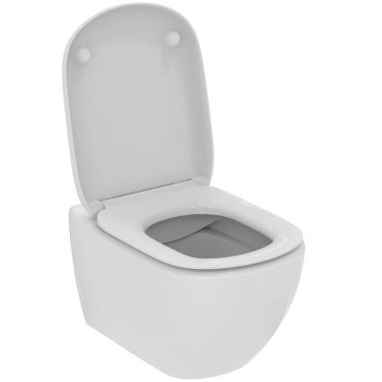 Ideal Standard T493201 - TESI Rimless Wall-hung Toilet, Ceramic/White