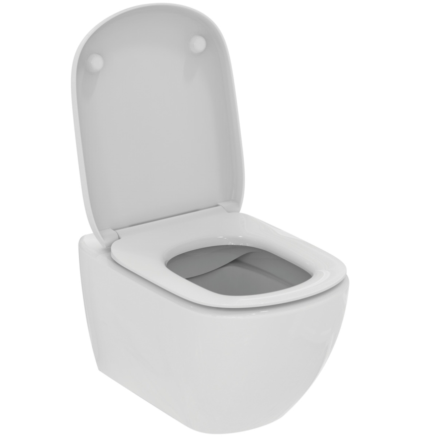 Ideal Standard T493201 - TESI Rimless Wall-hung Toilet, Ceramic/White