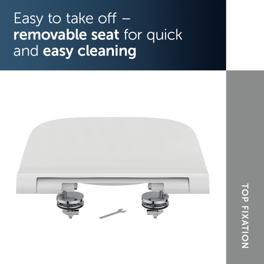 Ideal Standard T500301 - SoftClose I.LIFE B Toilet Seat, White