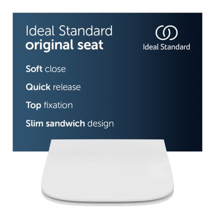 Ideal Standard T500301 - SoftClose I.LIFE B Toilet Seat, White