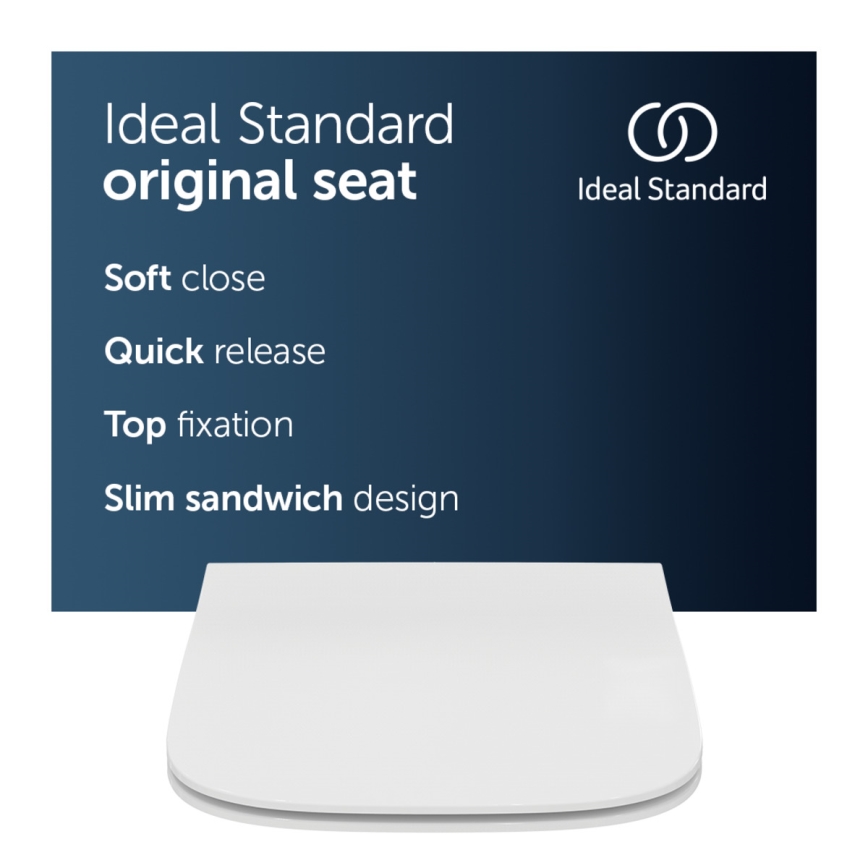 Ideal Standard T500301 - SoftClose I.LIFE B Toilet Seat, White