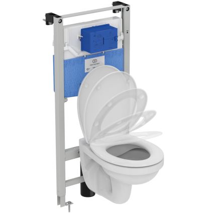 Ideal Standard W331301 - SIMPLICITY Rimless wall-hung toilet, ceramic/white