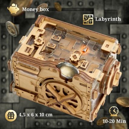 iDventure - Wooden puzzle A-maze-ing safe
