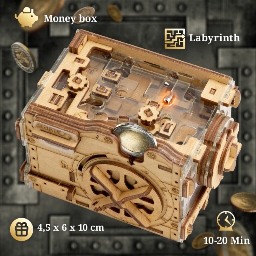 iDventure - Wooden puzzle A-maze-ing safe
