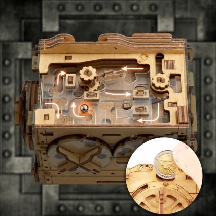 iDventure - Wooden puzzle A-maze-ing safe