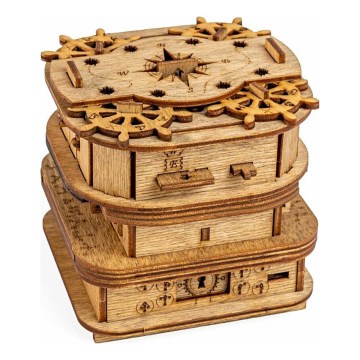 iDventure - Wooden puzzle Davy Jones' box