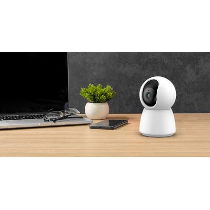 Smart 2K Wi‑Fi Camera with Motion Sensor, 5V, White