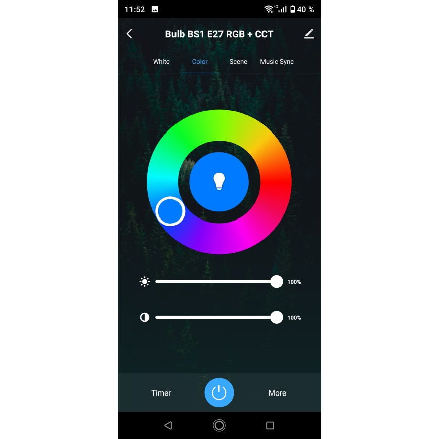 LED RGBW Dimmable Bathroom Ceiling Light LED/15W/230V 3000-6500K 22x22 cm IP54 White Wi-Fi