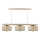 IGNIA Cable-Hung Chandelier 3xE27/60W/230V Beige/Gold
