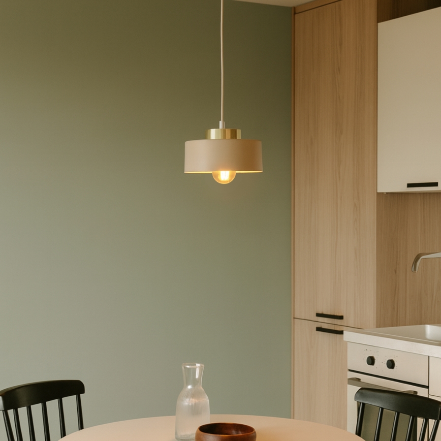 IGNIA Cable Pendant Light 1x E27/60W/230V Taupe