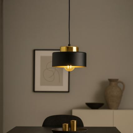 IGNIA Cable Pendant Light 1xE27/60W/230V Black/Gold