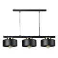 IGNIA Cable Pendant Light 3x E27/60W/230V, Black