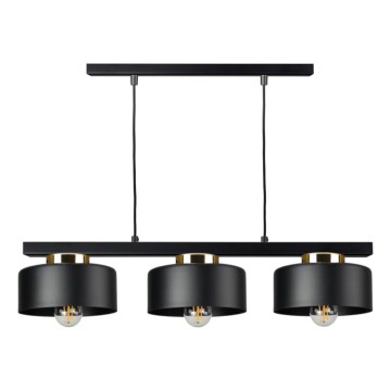 IGNIA Cable Pendant Light 3x E27/60W/230V, Black