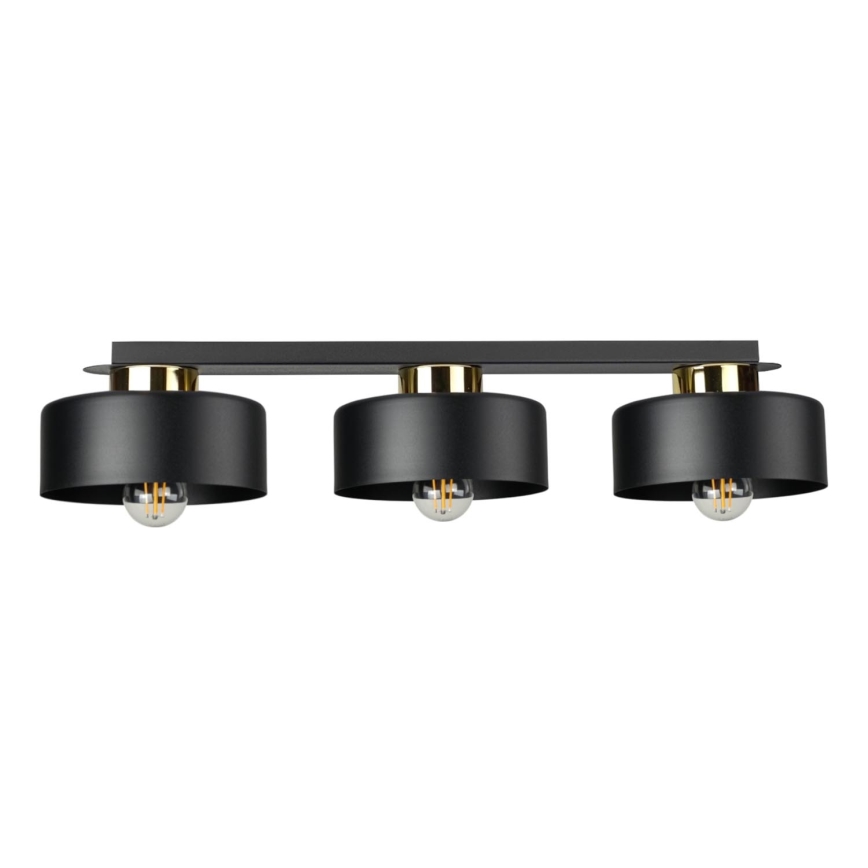 IGNIA ceiling light 3×E27/60W/230V – black