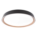 ILVI Dimmable LED Ceiling Fixture LED/30W/230V 2700-6500K Ø 40 cm Black/Beige + Remote Control