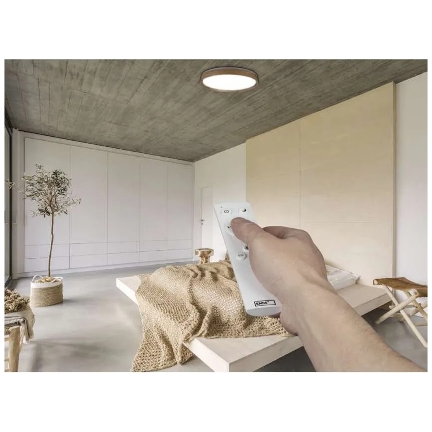 ILVI Dimmable LED Ceiling Light 45W/230V 2700-6500K Ø50 cm Beige + Remote Control