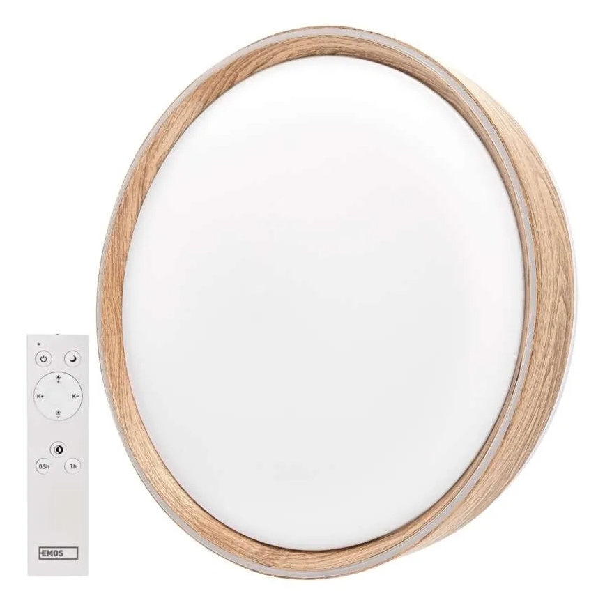 ILVI Dimmable LED Ceiling Light 45W/230V 2700-6500K Ø50 cm Beige + Remote Control