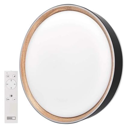 Dimmable LED Ceiling Light ILVI LED/45W/230V 2700-6500K Ø 50 cm black/beige + remote control
