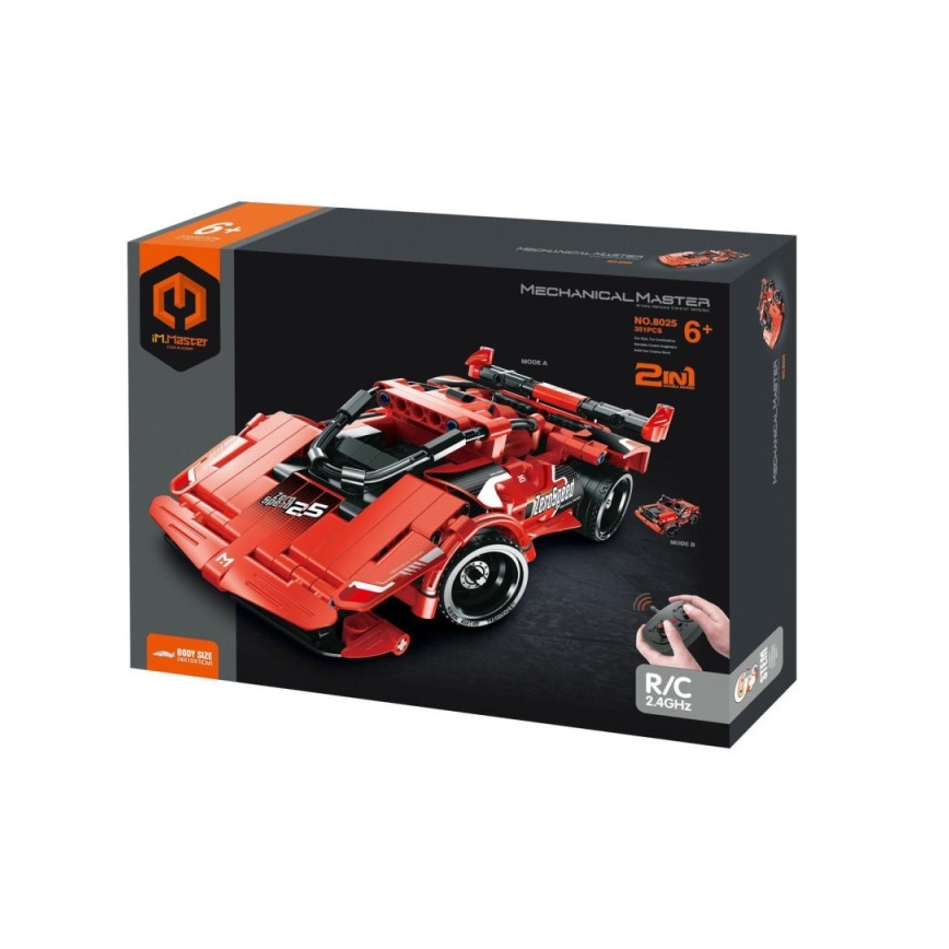 iM.Master - 2-in-1 Car Building Kit, 351 Pieces, 3xAA + 3xAAA, with Remote Control
