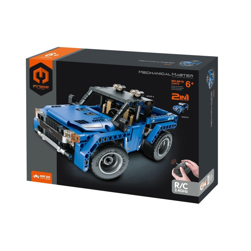 iM.Master - 2-in-1 Off-Road Vehicle Building Set, 353 Pieces, 3xAA + Remote Control
