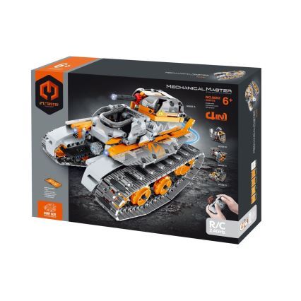 iM.Master - 4-in-1 Tank Building Kit, 554 Pieces, 2xAA + Remote Control