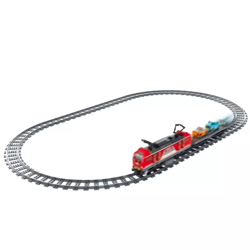 iM.Master - 617-piece Train Building Set with Tracks, 2xAA/400 mAh + Remote Control