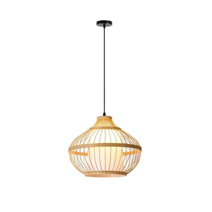 Chandelier on a string PINCHOS 1xE27/40W/230V d. 40 cm bamboo