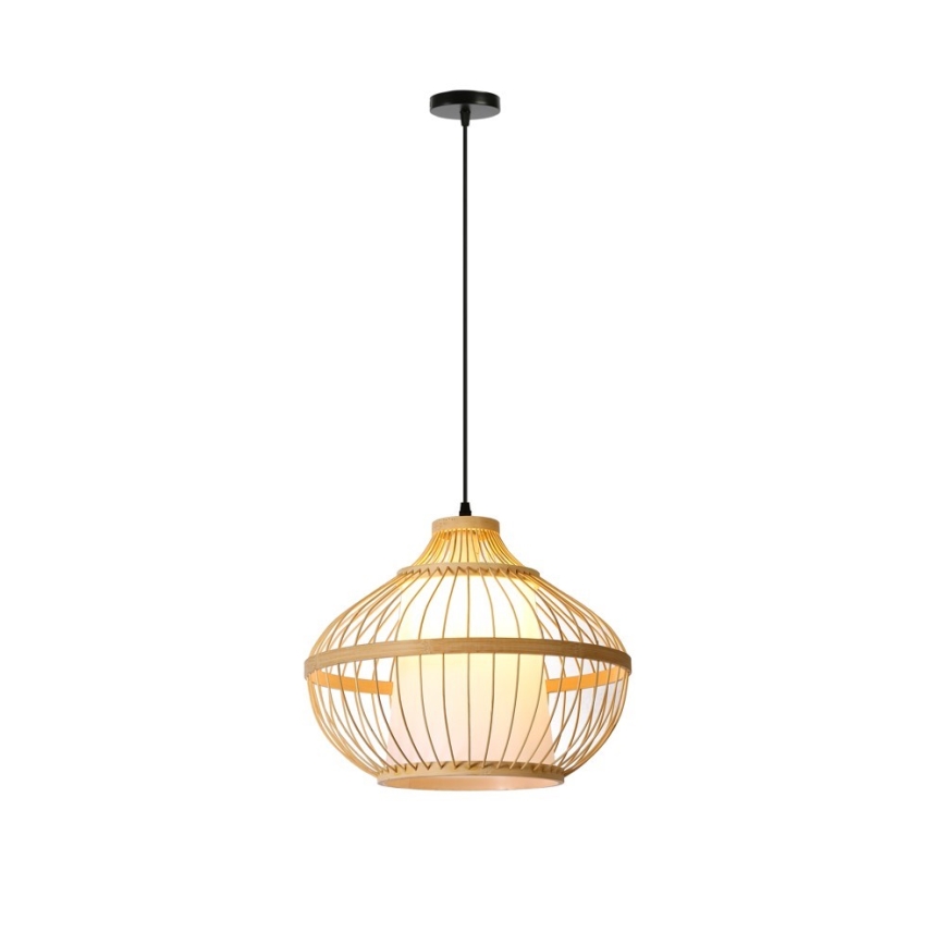 Chandelier on a string PINCHOS 1xE27/40W/230V d. 40 cm bamboo