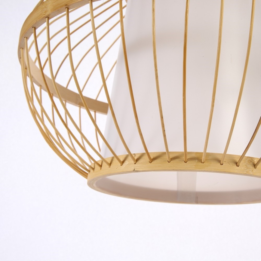Chandelier on a string PINCHOS 1xE27/40W/230V d. 40 cm bamboo