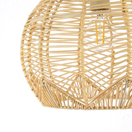 Chandelier on a string PELO 1xE27/40W/230V d. 30 cm rattan