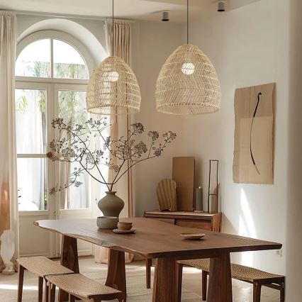 Pendant lamp on cord BOHO DELICADO 1xE27/40W/230V Ø 38 cm